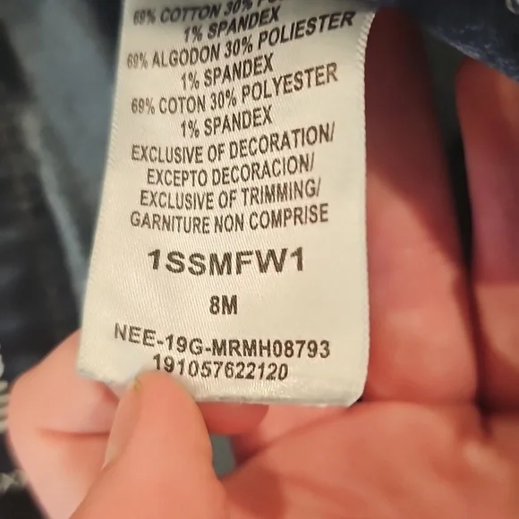 N Blue Lee Riders Jeans Sz 8medium - Picture 4 of 4